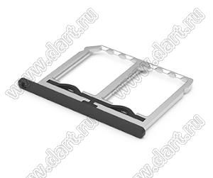 115S-BT02A-Tray лоток для разъема двух Nano SIM-карт, SUS316, с зажимом; L=16,9мм