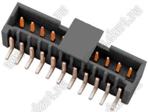 MOLEX Pico-SPOX™ 874371163 вилка вертикальная для поверхностного монтажа черная с монтажной крышкой; 11-конт.