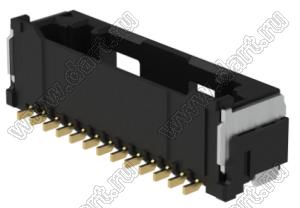 MOLEX CLIK-Mate-1.50™ 2132251371 вилка SMD однорядная вертикальная, цвет черный; 13-конт.