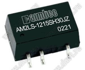 AM2LS-1215SH30JZ модульный источник питания постоянного тока (DC/DC); Uвх=12 (10,8...13,2)В; Uвых=15В; Iвых=133мА; Uпр=3000; 2Вт