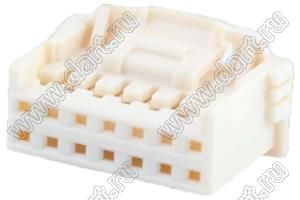 MOLEX iGrid™ 5016461400 корпус двухрядной розетки на кабель; шаг 2,00мм; 2x7-конт.