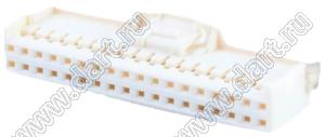 MOLEX iGrid™ 5016463600 корпус двухрядной розетки на кабель; шаг 2,00мм; 2x18-конт.