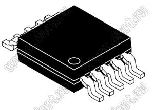 ADP3611JRMZ-REEL (MSOP-10) микросхема драйвера затвора; Uпит.=5,5В (макс.)