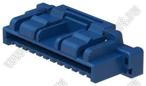 MOLEX CLIK-Mate-1.50™ 5025781204 корпус однорядной розетки на кабель, цвет синий; 12-конт.