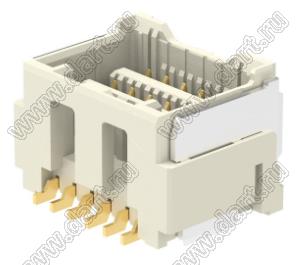 MOLEX CLIK-Mate-1.50™ 2132271230 вилка SMD двухрядная вертикальная, цвет натуральный; 12-конт.