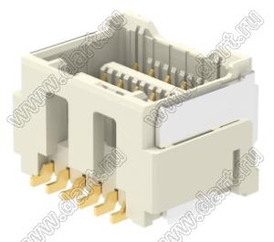 MOLEX CLIK-Mate-1.50™ 2132271270 вилка SMD двухрядная вертикальная, цвет натуральный; 12-конт.