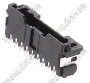 MOLEX Micro-Lock2.0™ 5055780971 вилка однорядная угловая для SMD монтажа, цвет черный; 9-конт.