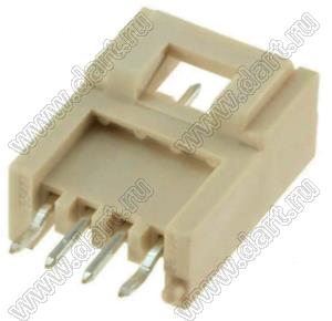 MOLEX MicroTPA™ 55755-0419 вилка на плату вертикальная с изогнутыми выводами, цвет натуральный; шаг 2,00мм; 4-конт.