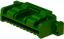 MOLEX CLIK-Mate-1.50™ 5025781106 корпус однорядной розетки на кабель, цвет зеленый; 11-конт.