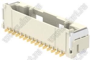 MOLEX CLIK-Mate-1.50™ 2132251570 вилка SMD однорядная вертикальная, цвет натуральный; 15-конт.