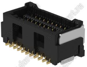 MOLEX CLIK-Mate-1.50™ 2132272271 вилка SMD двухрядная вертикальная, цвет черный; 22-конт.