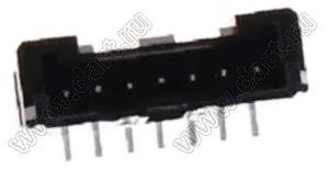 MOLEX Micro-Lock2.0™ 5055750771 вилка однорядная прямая для SMD монтажа, цвет черный; 7-конт.