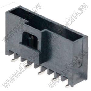 MOLEX Milli-Grid™ 1510621409 вилка SMD однорядная вертикальная с монтажной крышкой, цвет черный; 9-конт.