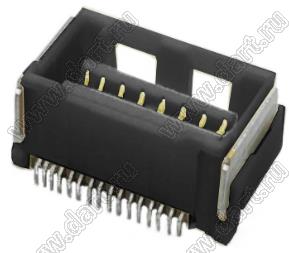 MOLEX CLIK-Mate-1.50™ 2132281631 вилка SMD двухрядная вертикальная, цвет черный; 16-конт.