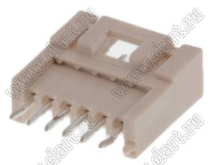 MOLEX MicroTPA™ 55487-0619 вилка на плату вертикальная, цвет натуральный; шаг 2,00мм; 6-конт.