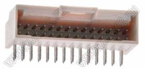 MOLEX iGrid™ 501876-2840 вилка двухрядная горизонтальная; шаг 2,00мм; 2x14-конт.