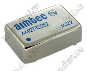 AM12T-1212SZ модульный источник питания постоянного тока (DC/DC); Uвх=9...18В; Uвых=12В; Iвых=1000мА; Uпр=1600; 12Вт