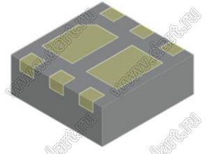 NSV60200DMTWTBG (WDFNW6) транзистор биполярный; Dual PNP; Iк=2А; Uкэо=60В; hFE min.=40 (min); F=155МГц; Pd=2,27mW