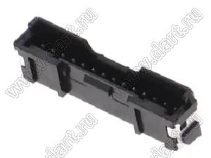 MOLEX Micro-Lock2.0™ 5055781471 вилка однорядная угловая для SMD монтажа, цвет черный; 14-конт.