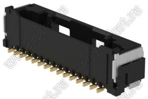 MOLEX CLIK-Mate-1.50™ 2132251511 вилка SMD однорядная вертикальная, цвет черный; 15-конт.