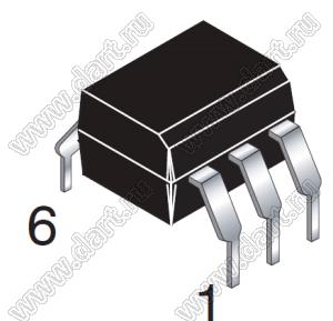 FOD4216TV (PDIP-6-04) симисторная оптопара; VDRM (Min)=600В (макс.); VTM (Max)=3В (макс.); IH=200А; IDRM (Max)=100А; Vrms=5000В (мин.)