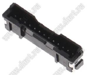 MOLEX Micro-Lock2.0™ 5055751371 вилка однорядная прямая для SMD монтажа, цвет черный; 13-конт.