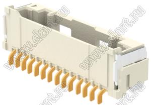 MOLEX CLIK-Mate-1.50™ 2132261470 вилка SMD однорядная горизонтальная, цвет натуральный; 14-конт.