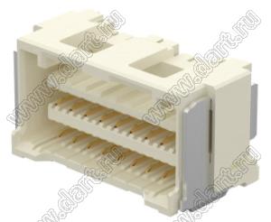 MOLEX CLIK-Mate-1.50™ 2132281830 вилка SMD двухрядная вертикальная, цвет натуральный; 18-конт.
