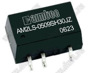 AM2LS-0509SH30JZ модульный источник питания постоянного тока (DC/DC); Uвх=5 (4,5...5,5)В; Uвых=9В; Iвых=222мА; Uпр=3000; 2Вт