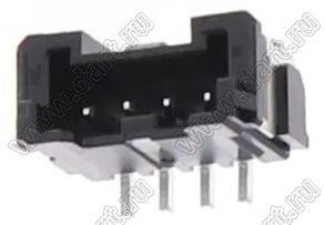 MOLEX Micro-Lock2.0™ 5055750471 вилка однорядная прямая для SMD монтажа, цвет черный; 4-конт.