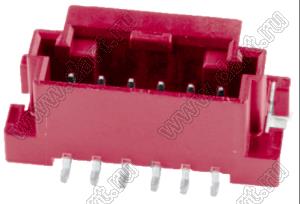 MOLEX 5600200622 вилка на плату прямая; шаг 2,00мм; 6-конт.