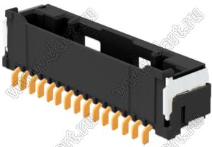 MOLEX CLIK-Mate-1.50™ 2132261571 вилка SMD однорядная горизонтальная, цвет черный; 15-конт.