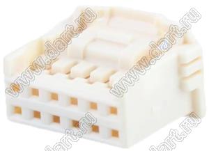 MOLEX iGrid™ 5016461200 корпус двухрядной розетки на кабель; шаг 2,00мм; 2x6-конт.