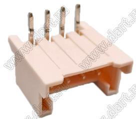 MOLEX 353630460 вилка на плату угловая; шаг 2,00мм; 4-конт.