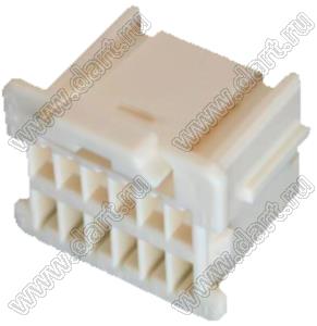 ZNDP-12V-A-S корпус розетки на провод; шаг 1,5мм; SMD 2225; 12-конт.