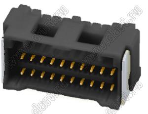 MOLEX CLIK-Mate-1.50™ 2132282031 вилка SMD двухрядная вертикальная, цвет черный; 20-конт.