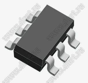 SBC856BDW1T3G (SOT363-6) транзистор биполярный; Dual PNP; Iк=0,1А; Uкэо=65В; hFE min.=220 (min); hFE max.=475 (min); F=100МГц; Pd=0,38mW