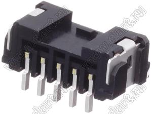 MOLEX Micro-Lock2.0™ 5055750571 вилка однорядная прямая для SMD монтажа, цвет черный; 5-конт.