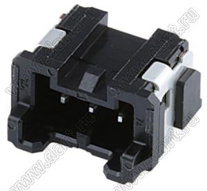 MOLEX Micro-Lock2.0™ 5055780371 вилка однорядная угловая для SMD монтажа, цвет черный; 3-конт.