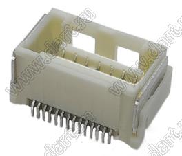 MOLEX CLIK-Mate-1.50™ 2132281470 вилка SMD двухрядная вертикальная, цвет натуральный; 14-конт.