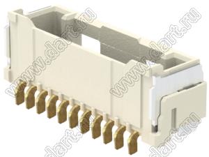 MOLEX CLIK-Mate-1.50™ 2132261130 вилка SMD однорядная горизонтальная, цвет натуральный; 11-конт.