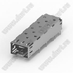 223A-1102 корпус для разъема SFP 1x1, со сквозным отверстием