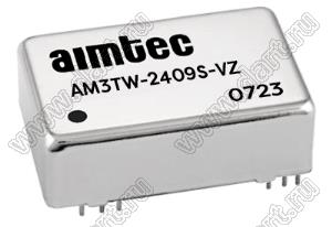 AM3TW-2409S-VZ модульный источник питания постоянного тока (DC/DC); Uвх=9...36В; Uвых=9В; Iвых=333мА; 3Вт