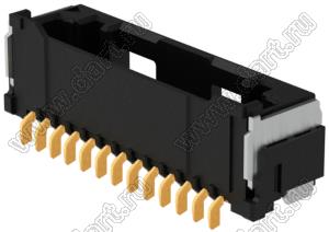 MOLEX CLIK-Mate-1.50™ 2132261371 вилка SMD однорядная горизонтальная, цвет черный; 13-конт.