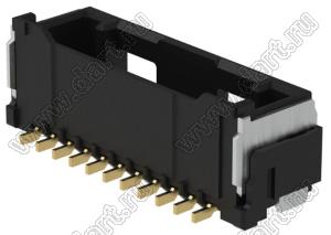 MOLEX CLIK-Mate-1.50™ 2132251171 вилка SMD однорядная вертикальная, цвет черный; 11-конт.