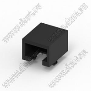 210B-88CB0-R разъем RJ45, угловой, нижняя защелка, DIP, 8P8C, без EMI, без светодиода, 5u"