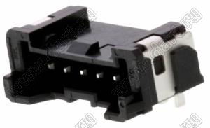 MOLEX Micro-Lock2.0™ 5055750671 вилка однорядная прямая для SMD монтажа, цвет черный; 6-конт.