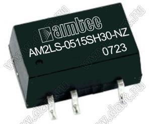 AM2LS-0515SH30-NZ модульный источник питания постоянного тока (DC/DC); Uвх=4,5...5,5В; Uвых=15В; Iвых=133мА; Uпр=3000; 2Вт