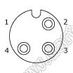 216A-03FO0 разъем M12 (код А), розетка, для опрессовки на кабель; 3-конт.; 250В; 4А; IP 67