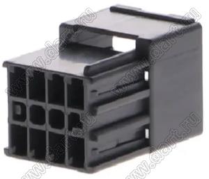 MOLEX CP-3.3™ 5056060801 корпус двухрядной вилки на кабель, цвет черный; P=3,3мм; 8-конт.